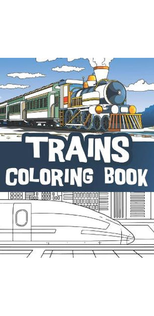 Trains coloring book
