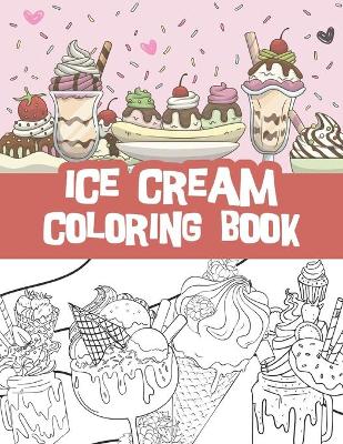 Ice cream coloring book