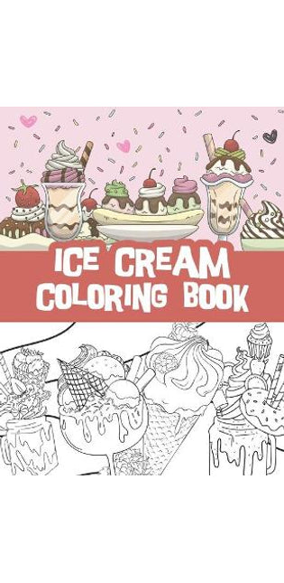 Ice cream coloring book