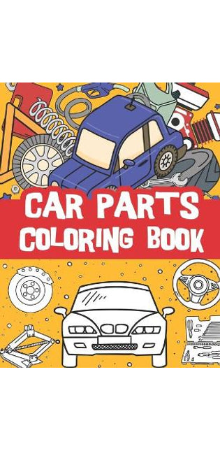 car parts coloring book