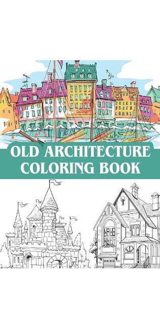 old architecture coloring book