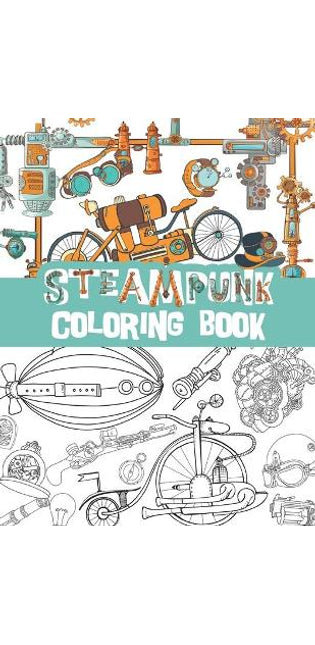 Steampunk coloring book