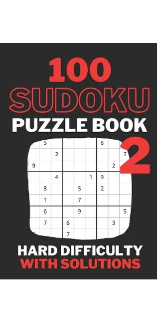 Sudoku Puzzle Book 2 Hard Difficulty With Solutions