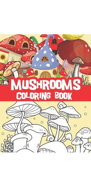 Mushrooms coloring book