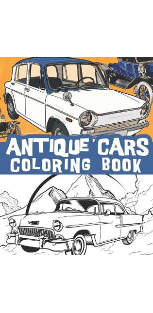 Antique cars coloring book