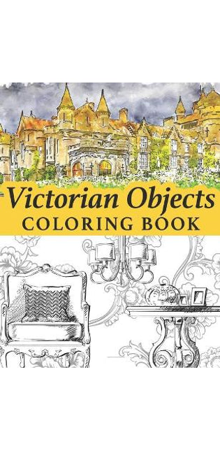 Victorian objects coloring book