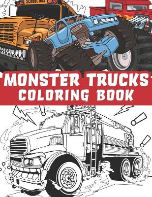 Monster trucks coloring book