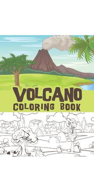 Volcano coloring book