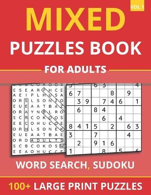 Mixed Puzzles Book For Adults - Word Search, Sudoku