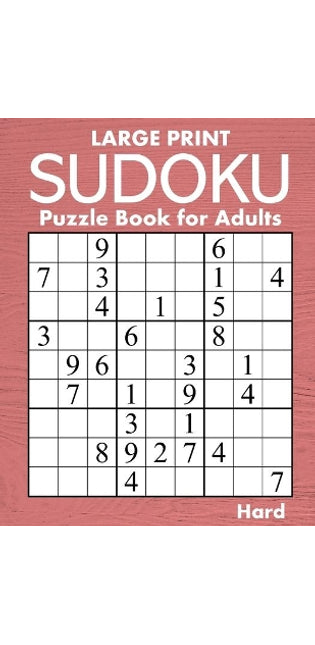 Large Print Hard Sudoku Puzzle Book for Adults