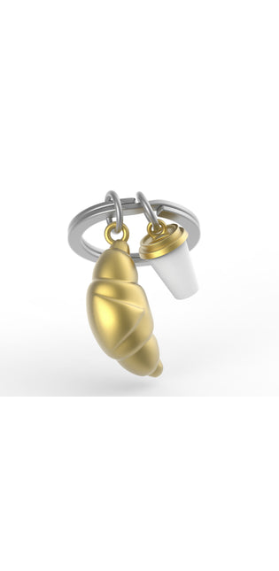 Kitch Kool Breakfast Foodie Key Ring Croissant