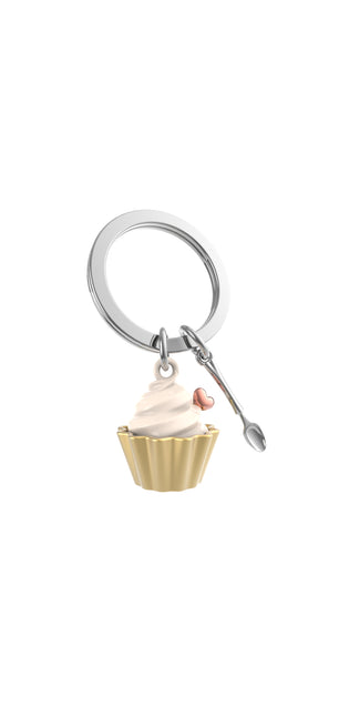 Kitch Kool Breakfast Foodie Key Ring Cupcake