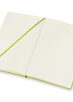 Moleskine Large Ruled Hardcover Notebook Lemon Green