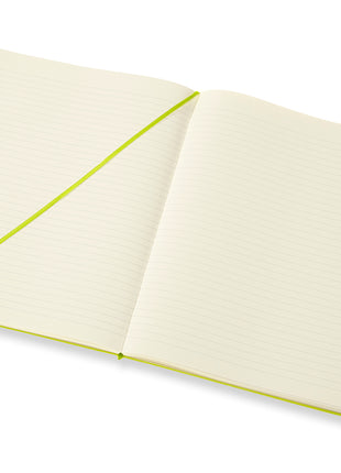 Moleskine XLarge Ruled Hardcover Notebook Lemon Green
