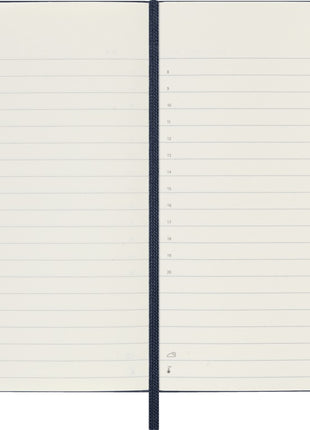 2026 12-month Sapphire Blue Pocket Daily Hardcover Diary