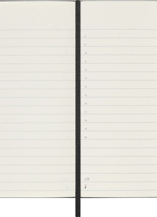 2026 12-month Black Pocket Daily Hardcover Diary