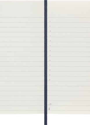 2026 12-month Sapphire Blue Pocket Daily Softcover Diary