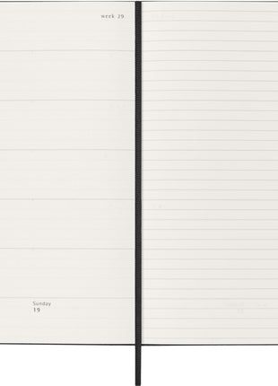 2026 12-month Black Large Weekly Notebook/Diary Hardcover