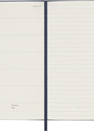 2026 12-month Sapphire Blue Pocket Weekly Notebook/Diary Hardcover