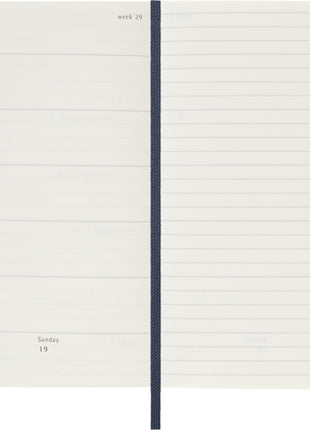 2026 12-month Sapphire Blue Pocket Weekly Notebook/Diary Softcover