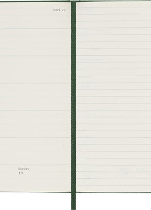 2026 12-month Myrtle Green Pocket Weekly Notebook/Diary Hardcover