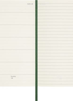 2026 12-month Myrtle Green Pocket Weekly Notebook/Diary Softcover