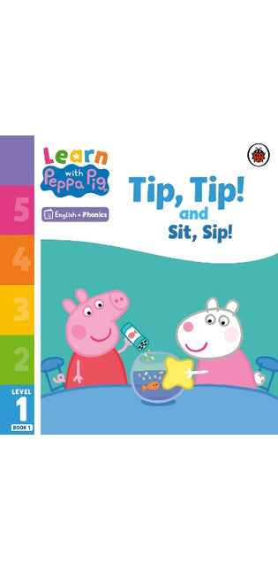Learn with Peppa Phonics Level 1 Book 1 – Tip Tip and Sit Sip (Phonics Reader)