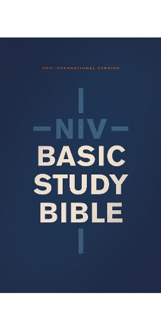 NIV, Basic Study Bible, Economy Edition, Paperback, Blue, Red Letter