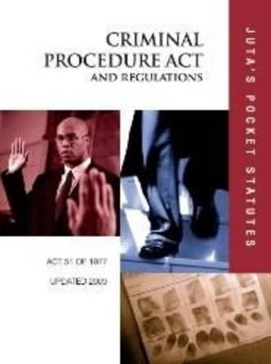 Criminal Procedure Act 41 of 1977 & Regulations