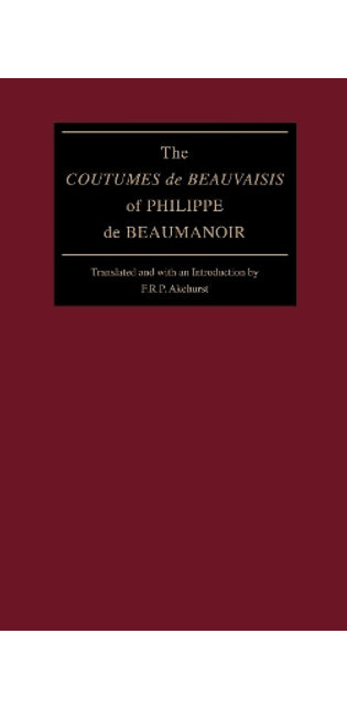"Coutumes de Beauvaisis" of Philippe de Beaumanoir