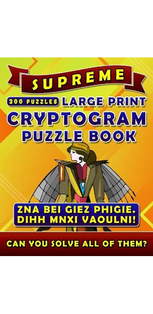 Supreme Large Print Cryptogram Puzzle Books (300 Puzzles)