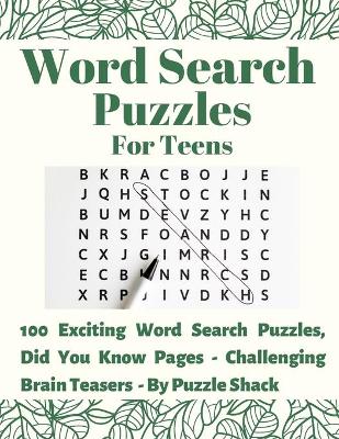 Word Search Puzzles for Teens