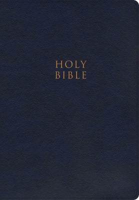 CSB Super Giant Print Reference Bible, Navy LeatherTouch