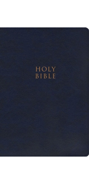 CSB Super Giant Print Reference Bible, Navy LeatherTouch
