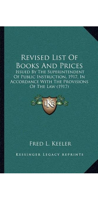 Revised List of Books and Prices