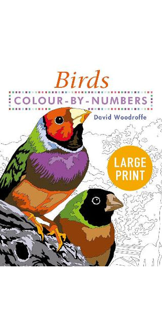 Large Print Colour by Numbers Birds