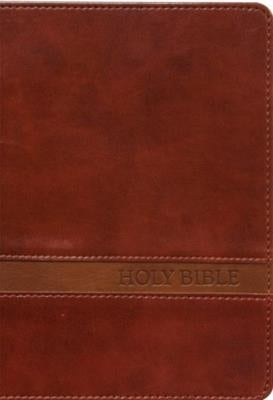 KJV Large Print Compact Brown Red Letters