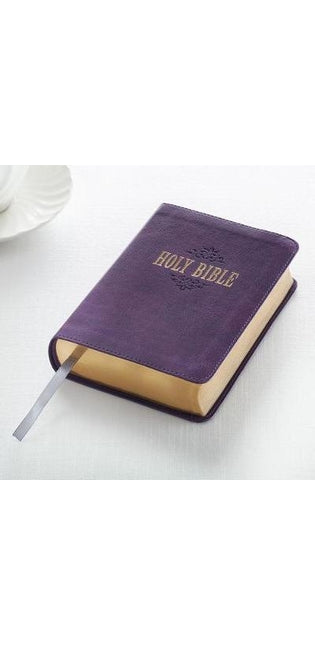 KJV Large Print Compact Purple Red Letters