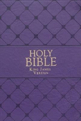 KJV Super Giant Print Purple Red Letters
