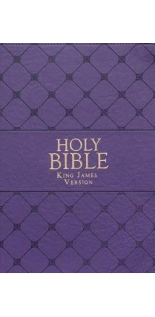 KJV Super Giant Print Purple Red Letters