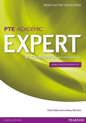 Expert Pearson Test of English Academic B1 Coursebook and MyEnglishLab Pack