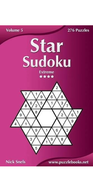 Star Sudoku - Extreme - Volume 5 - 276 Logic Puzzles