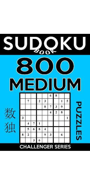 Sudoku Book 800 Medium Puzzles
