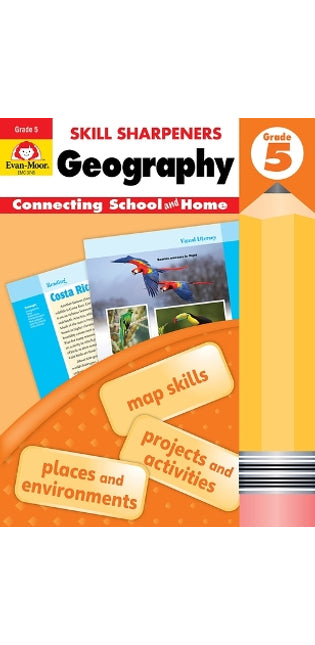 Skill Sharpeners: Geography, Grade 5 Workbook