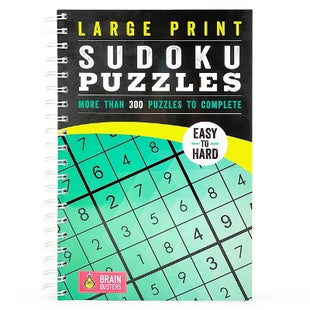 Large Print Sudoku Puzzles Green