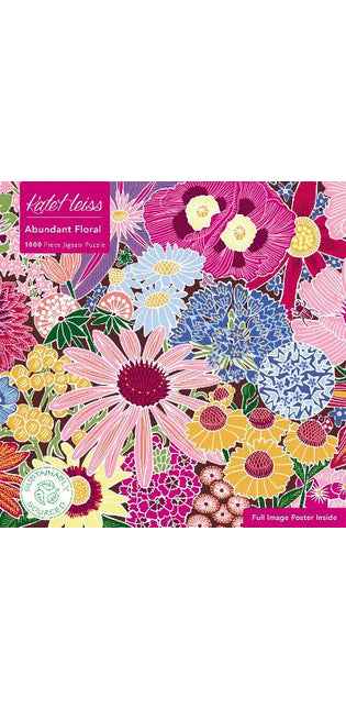Adult Sustainable Jigsaw Puzzle Kate Heiss: Abundant Floral