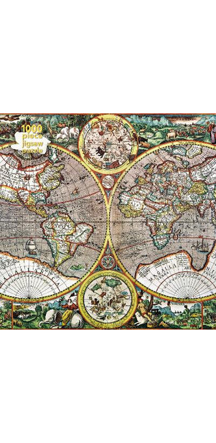 Adult Jigsaw Puzzle Pieter van den Keere: Antique Map of the World
