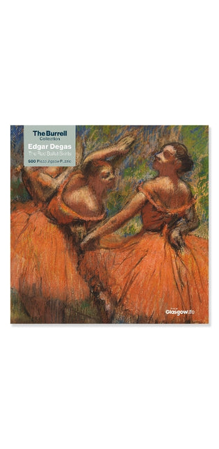 Adult Jigsaw Puzzle Glasgow Museums: Red Ballet Skirts by Edgar Degas (500 pieces)