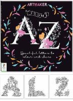 Art Maker From A to Z Beautiful Letters to Colour and Share