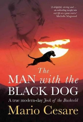 man with the black dog